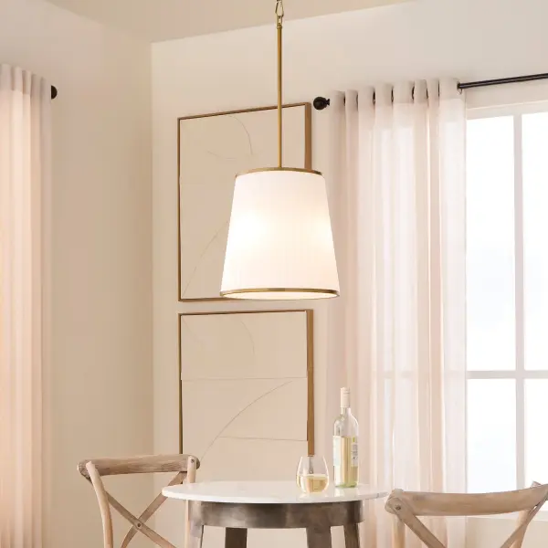 Refined Elegance with Pleated Glass and Brushed Brass Finish - Image 5