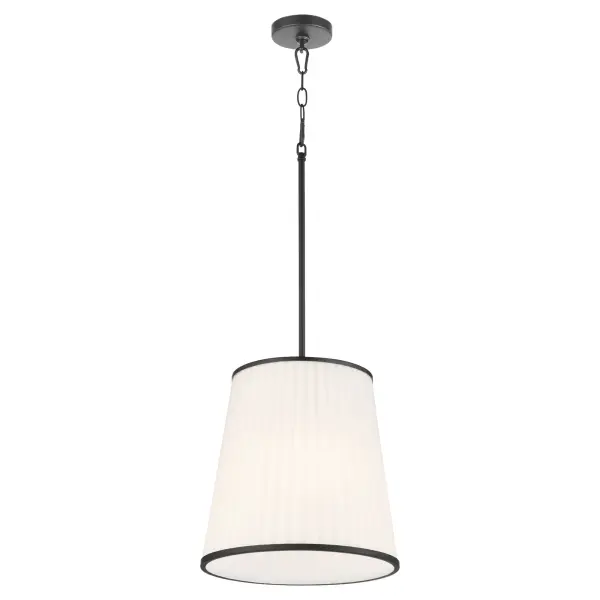 The Marlon pendant combines classic elegance with modern simplicity through its fluted glass shades, crisp edge finishing, and solid top post. The matte black finish adds contemporary edge while maintaining timeless appeal. - alternate view