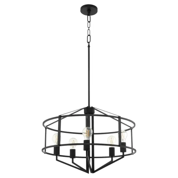 The Tobin pendant brings urban sophistication through its structural divided frame design. With 5 lights and a 24-inch diameter, it delivers substantial illumination while maintaining clean industrial lines perfect for modern and transitional interiors.