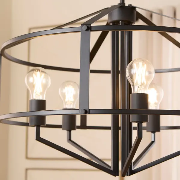 Tobin 24" 5-Light Pendant in Matte Black - Image 6