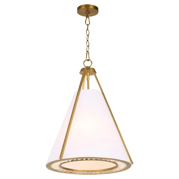 Gorham 3-Light Pendant in Brushed Brass - Image 2