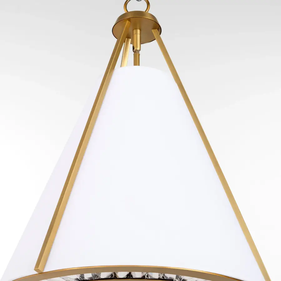 Gorham 3-Light Pendant in Brushed Brass - Image 3