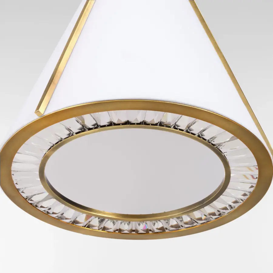 Gorham 3-Light Pendant in Brushed Brass - Image 4