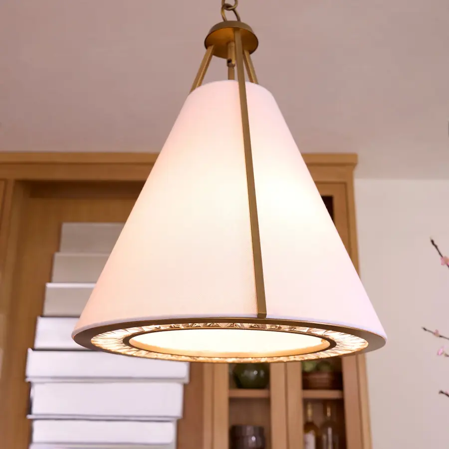Gorham 3-Light Pendant in Brushed Brass - Image 7