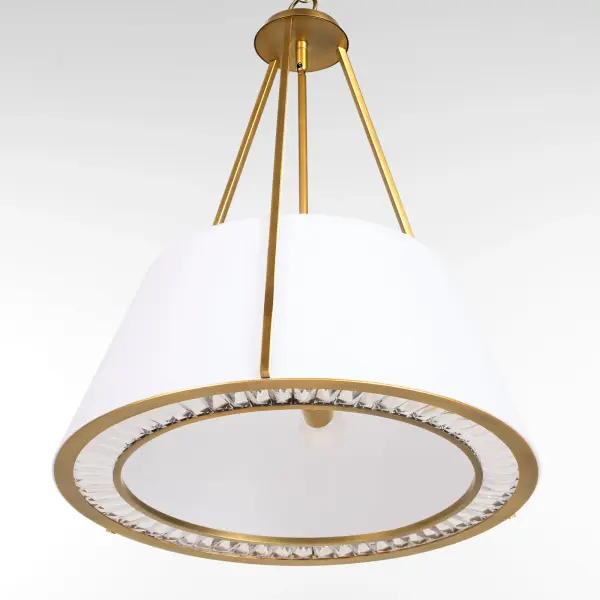 Gorham 4-Light Pendant in Brushed Brass - Image 3