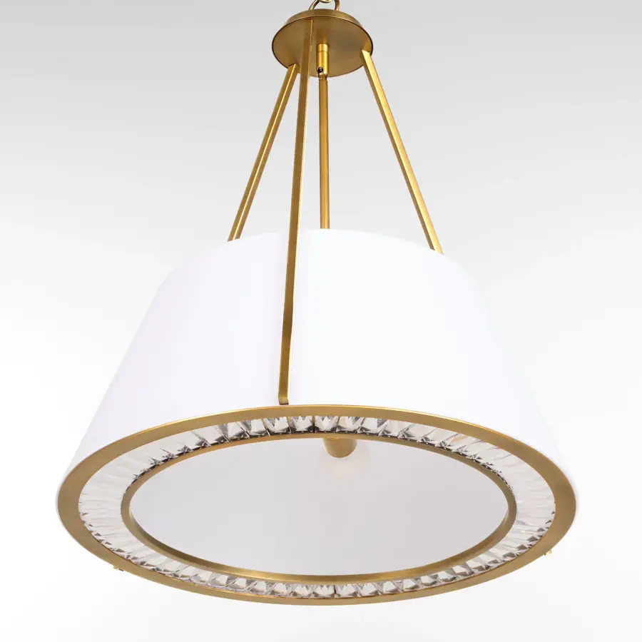 Gorham 4-Light Pendant in Brushed Brass - Image 3