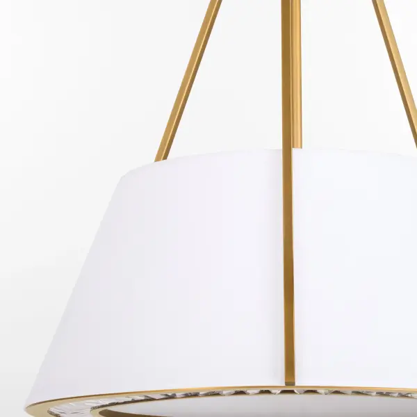Gorham 4-Light Pendant in Brushed Brass - Image 4