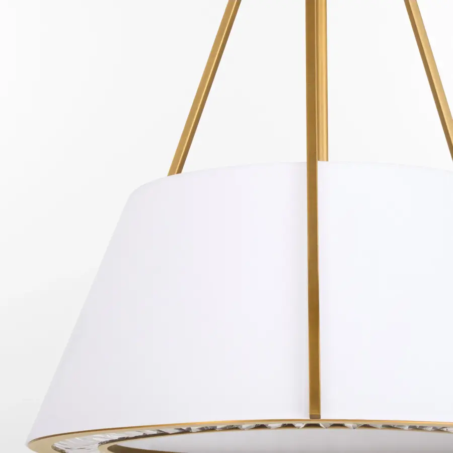 Gorham 4-Light Pendant in Brushed Brass - Image 4
