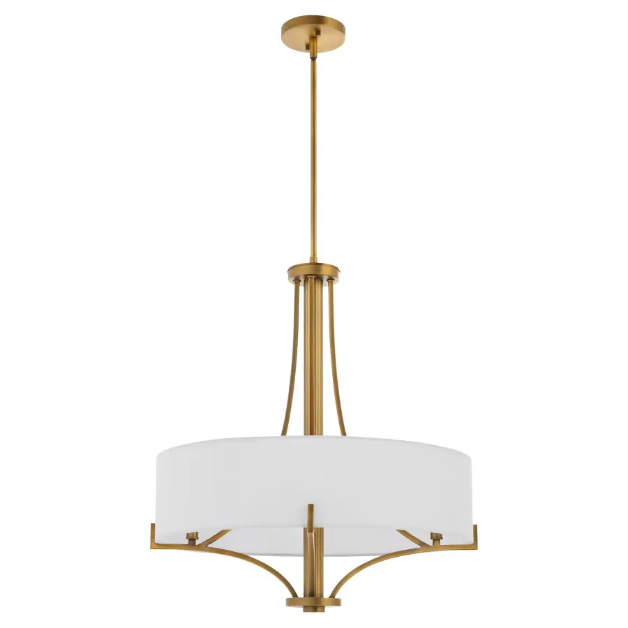 Imperial 4-Light Pendant in Brushed Brass - Image 1