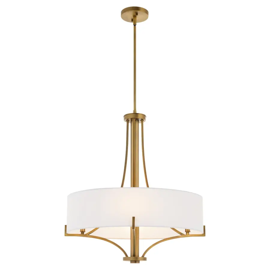 Imperial 4-Light Pendant in Brushed Brass - Image 2