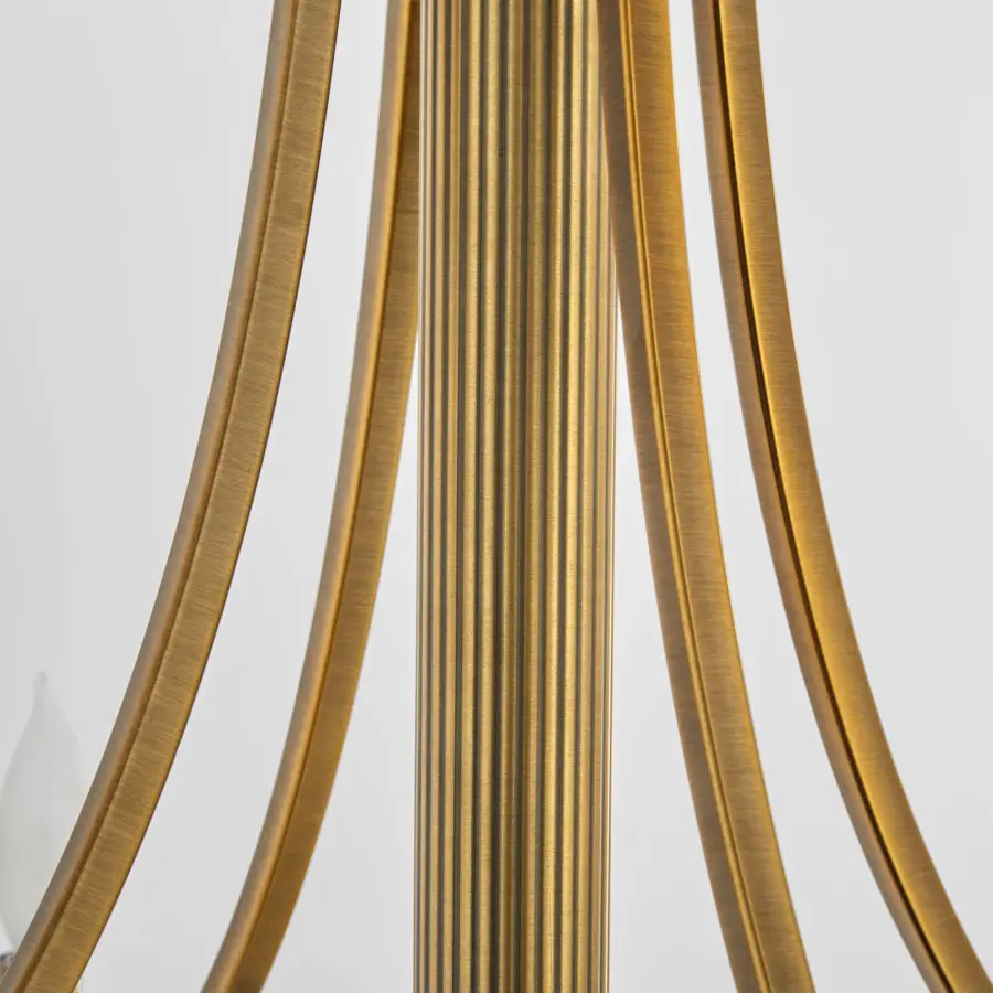 Imperial 4-Light Pendant in Brushed Brass - Image 4