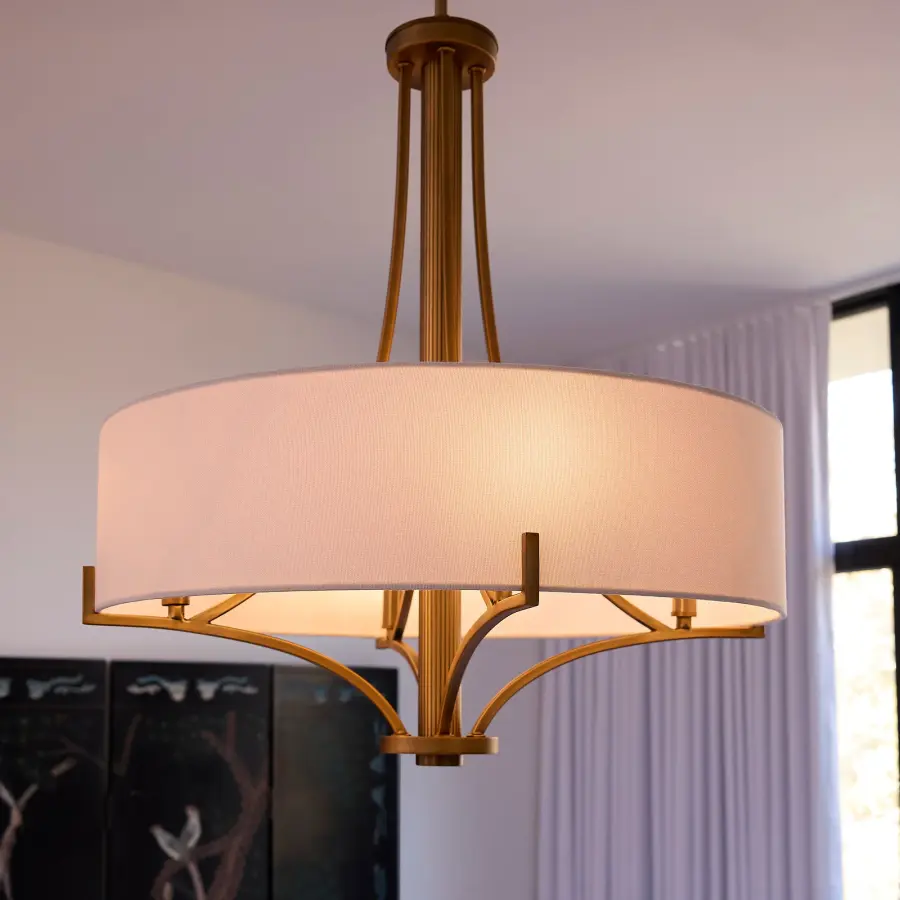 Imperial 4-Light Pendant in Brushed Brass - Image 6