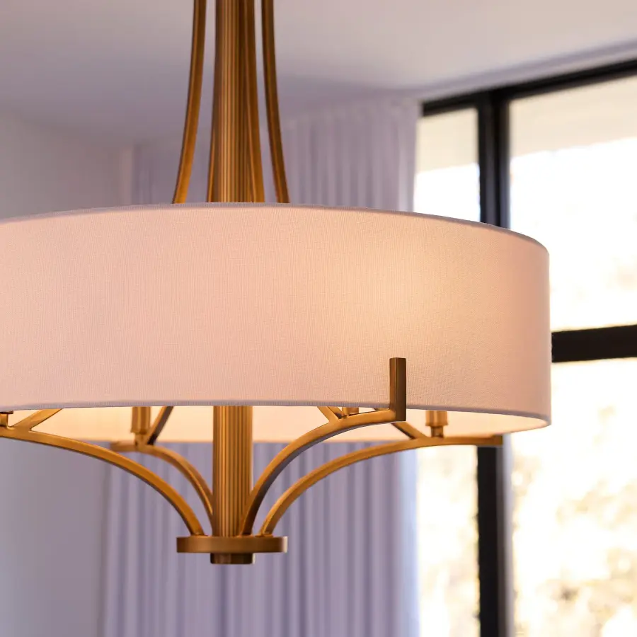 Imperial 4-Light Pendant in Brushed Brass - Image 7