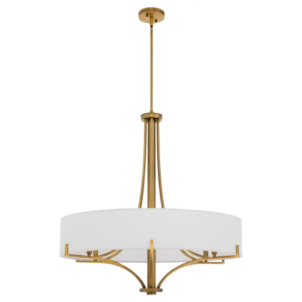 Imperial 6-Light Pendant in Brushed Brass - Image 1
