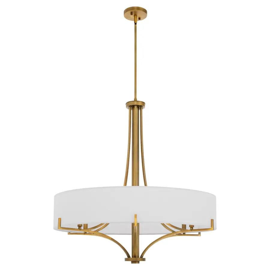 Imperial 6-Light Pendant in Brushed Brass - Image 1