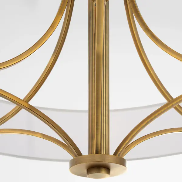 Imperial 6-Light Pendant in Brushed Brass - Image 3