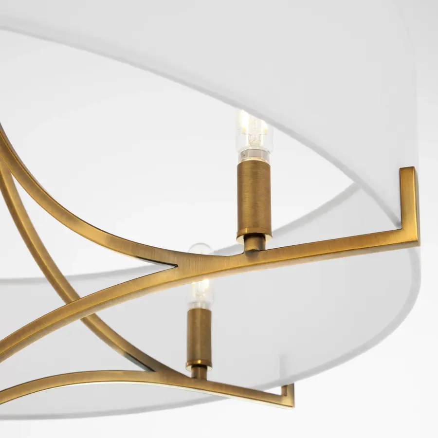 Imperial 6-Light Pendant in Brushed Brass - Image 4