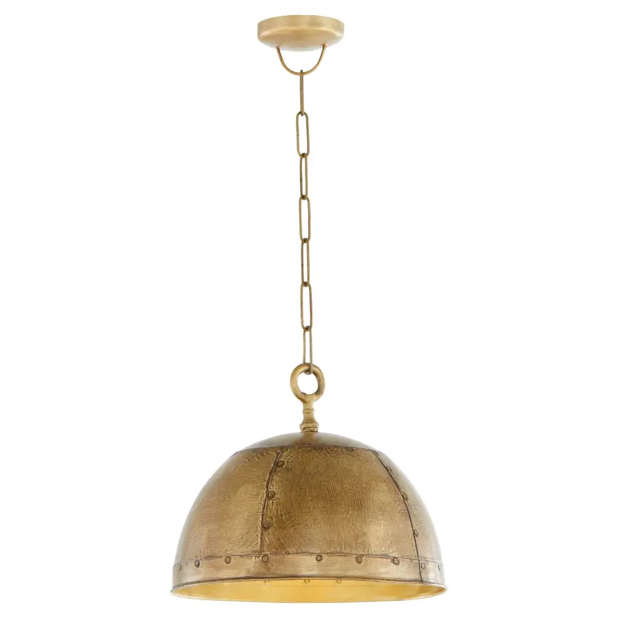 Artisan Dome 14" Pendant Light in Artisan Brass - Image 1