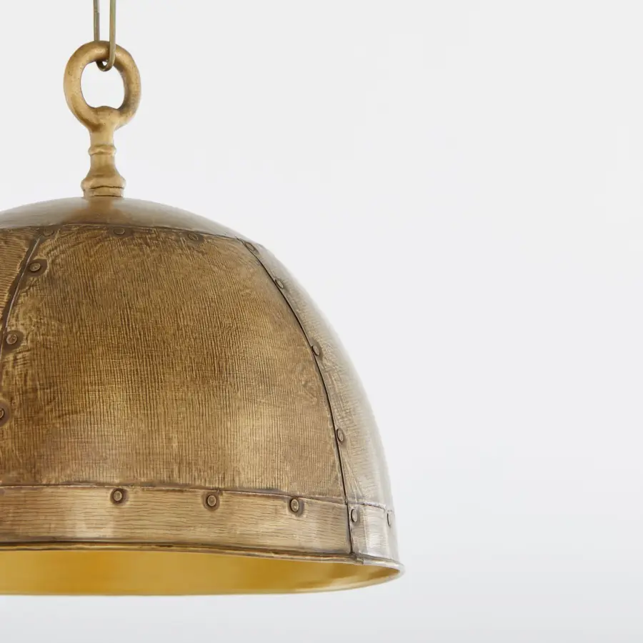 Artisan Dome 14" Pendant Light in Artisan Brass - Image 3