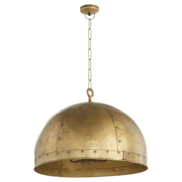 Artisan 3-Light Dome Pendant in Brass - Image 1