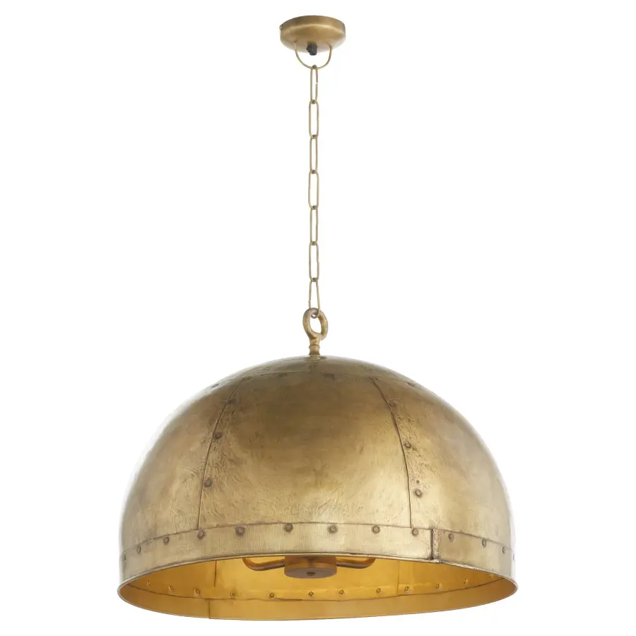 Artisan 3-Light Dome Pendant in Brass - Image 2