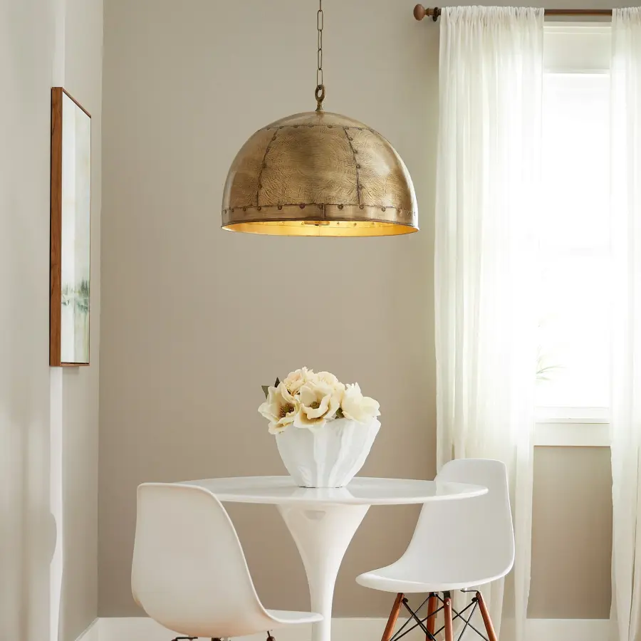 Artisan 3-Light Dome Pendant in Brass - Image 8