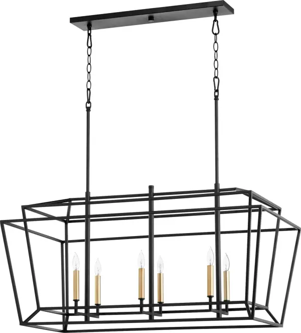 Monument Black Transitional Linear Pendant - Image 2