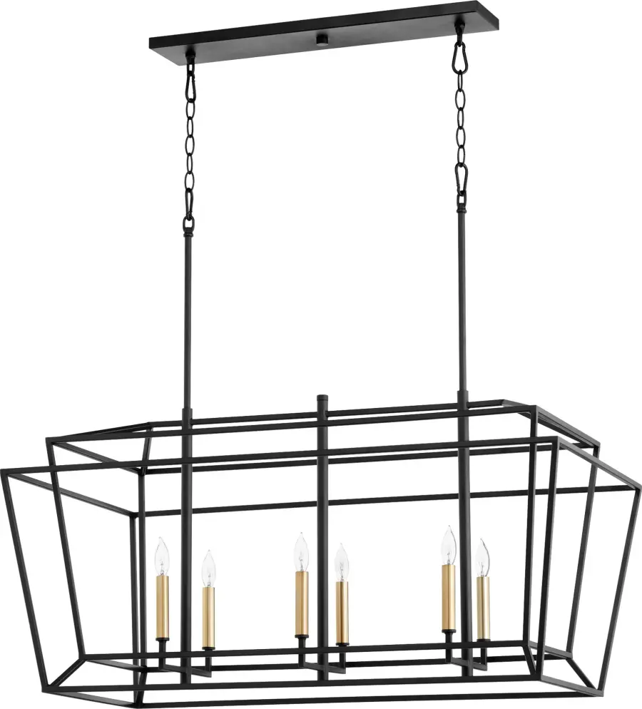 Monument Black Transitional Linear Pendant - Image 2