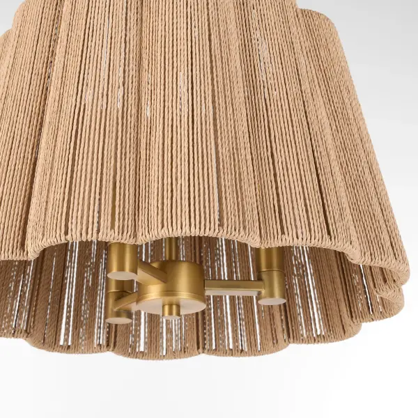 Anton 3-Light Pendant in Brushed Brass - Image 3