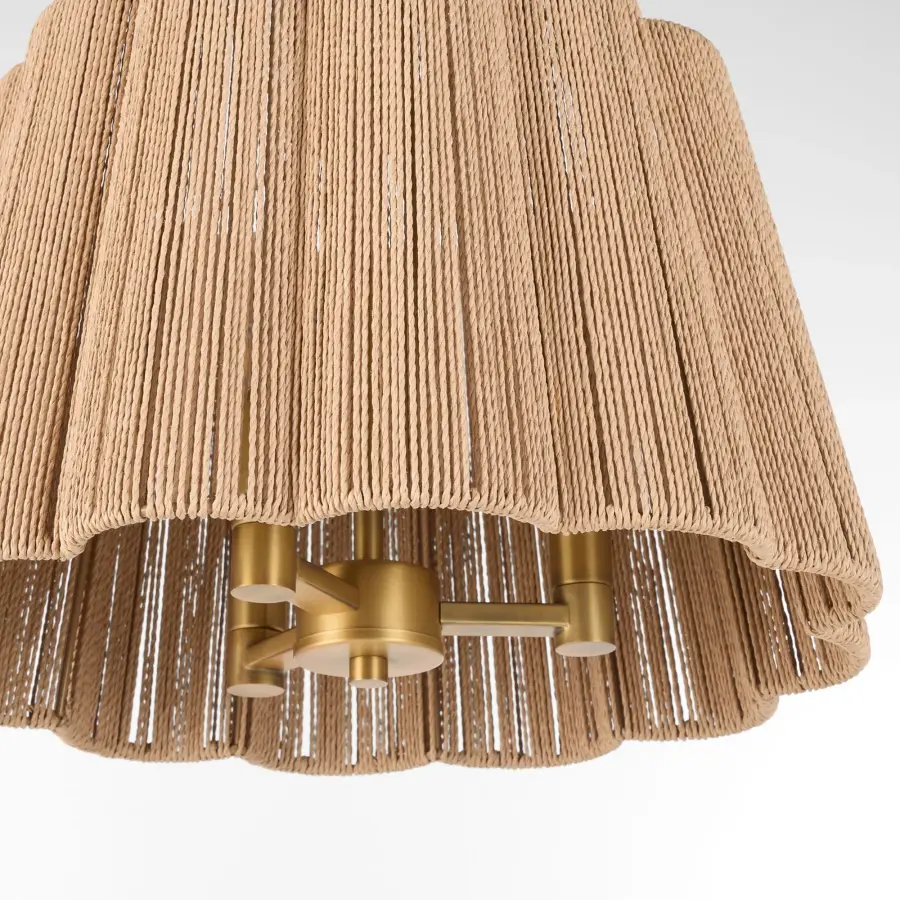 Anton 3-Light Pendant in Brushed Brass - Image 3