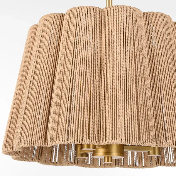Anton 3-Light Pendant in Brushed Brass - Image 4
