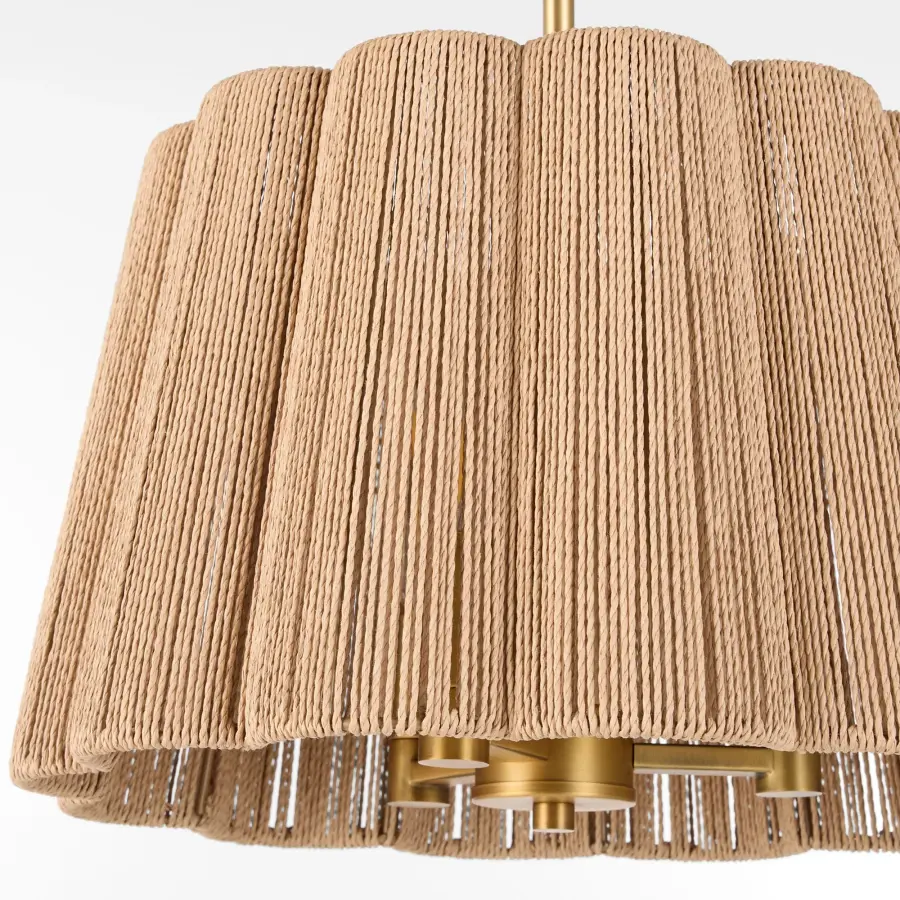 Anton 3-Light Pendant in Brushed Brass - Image 4