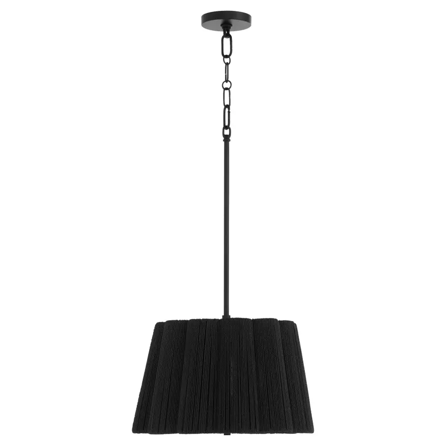Anton 3-Light Pendant in Matte Black - Image 1
