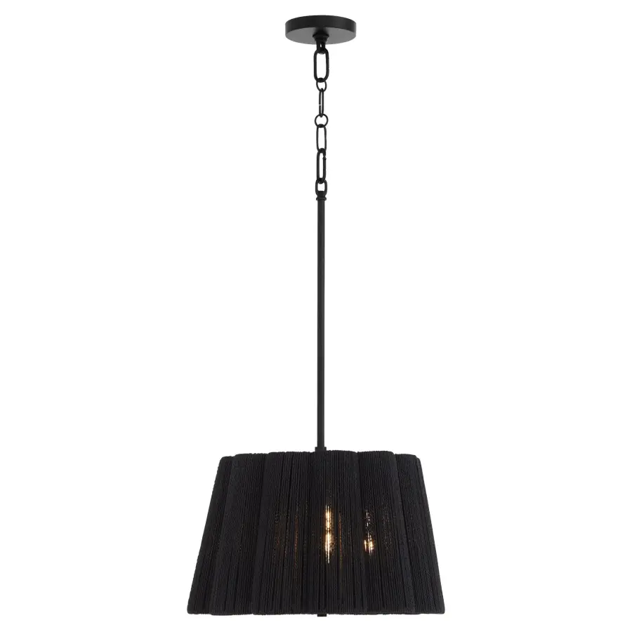 Anton 3-Light Pendant in Matte Black - Image 2