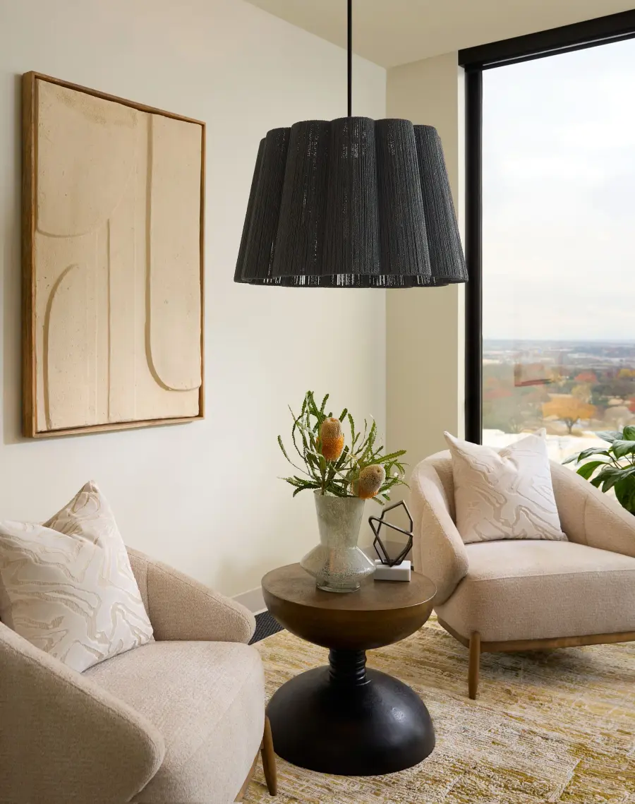 Anton 3-Light Pendant in Matte Black - Image 5