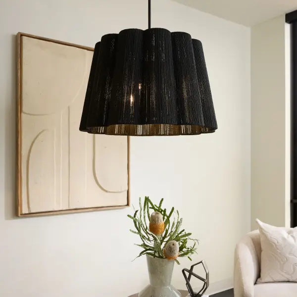 Anton 3-Light Pendant in Matte Black - Image 8