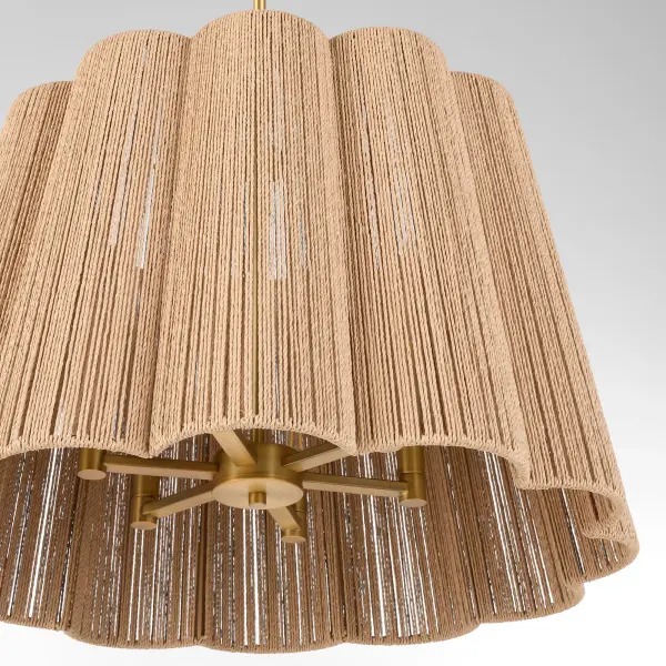 Anton 6-Light Pendant in Brushed Brass - Image 3