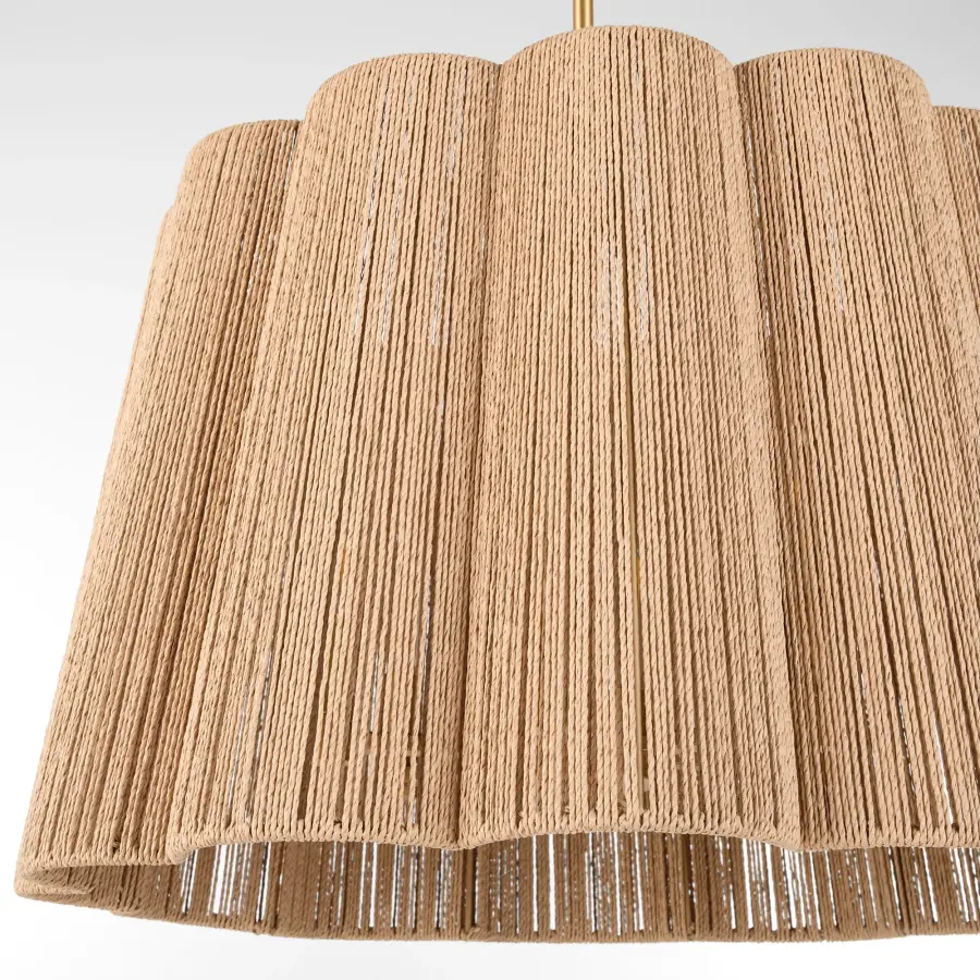 Anton 6-Light Pendant in Brushed Brass - Image 4