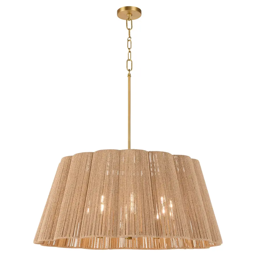ANTON 8-Light Pendant in Brushed Brass - Image 2