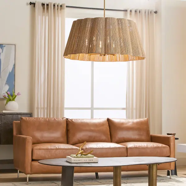ANTON 8-Light Pendant in Brushed Brass - Image 5