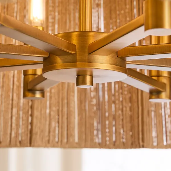 ANTON 8-Light Pendant in Brushed Brass - Image 6