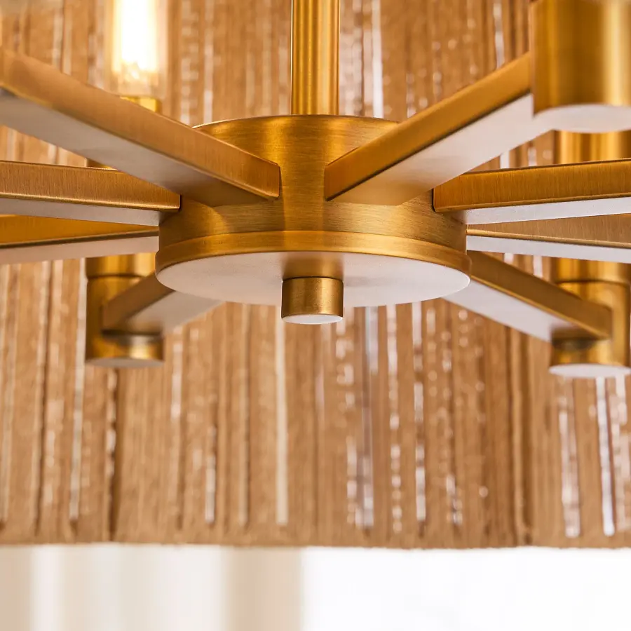 ANTON 8-Light Pendant in Brushed Brass - Image 6
