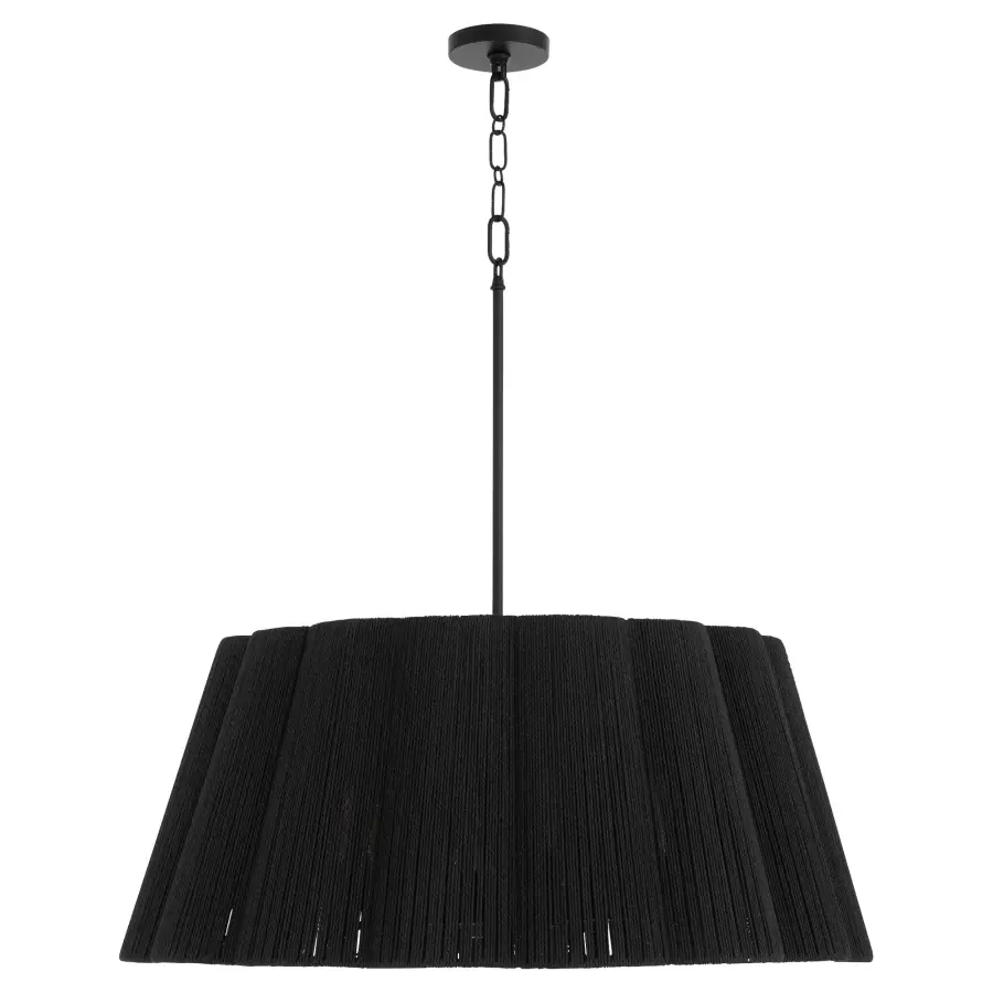 Anton 8-Light Pendant in Matte Black - Image 1
