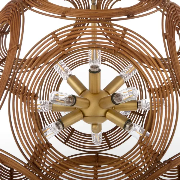 Kalio 12-Light Pendant in Brushed Brass - Image 3