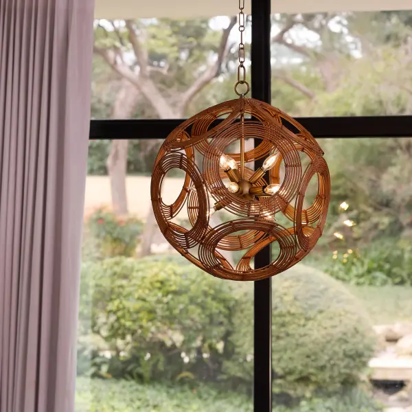 Kalio 12-Light Pendant in Brushed Brass - Image 7