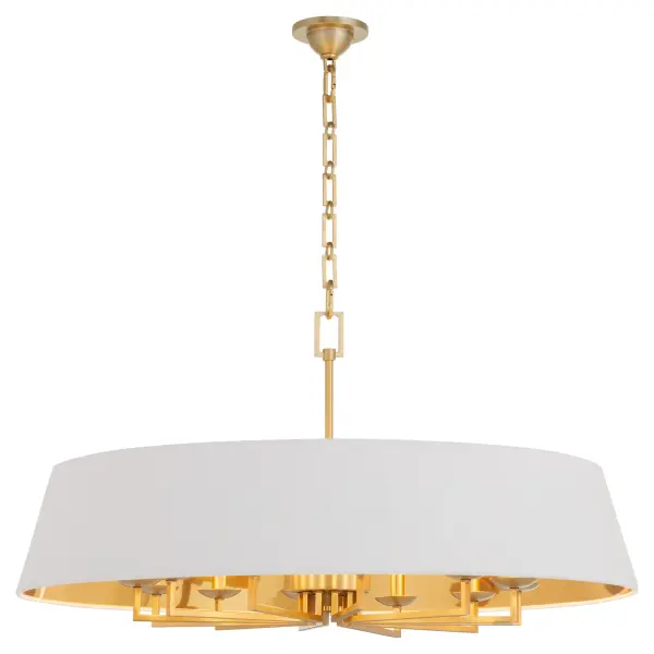 Karnes 36" 12-Light Pendant in Aged Brass - Image 2