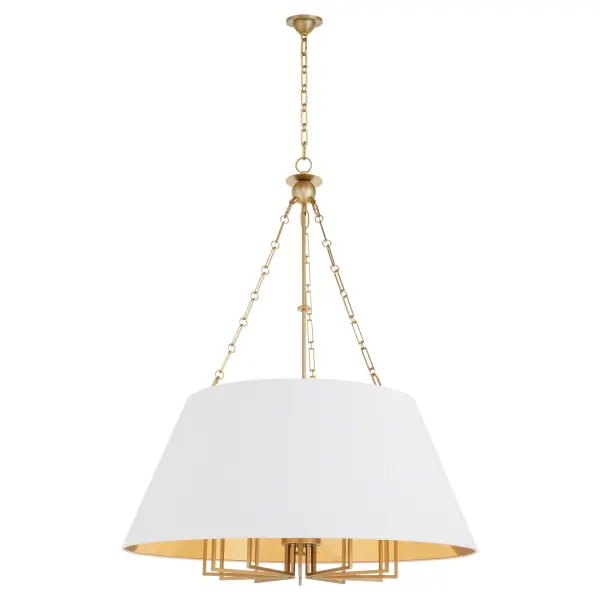 Karnes 42" 12-Light Pendant in Aged Brass - Image 1
