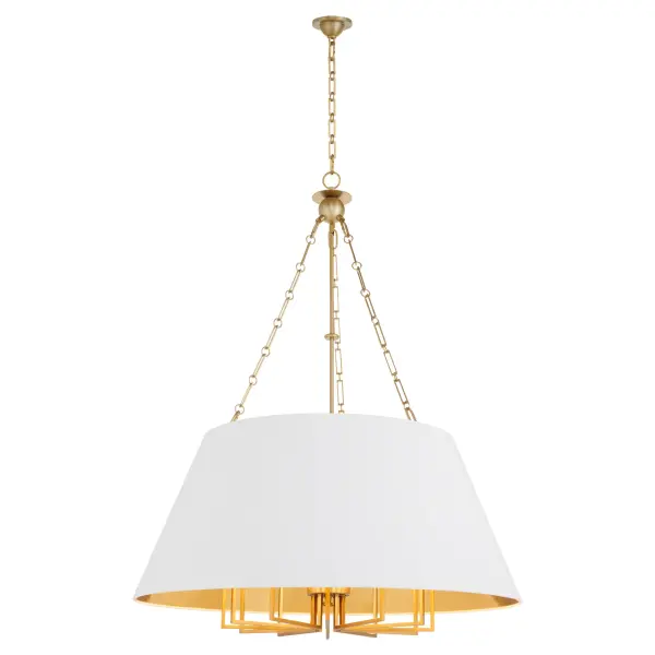 Karnes 42" 12-Light Pendant in Aged Brass - Image 2