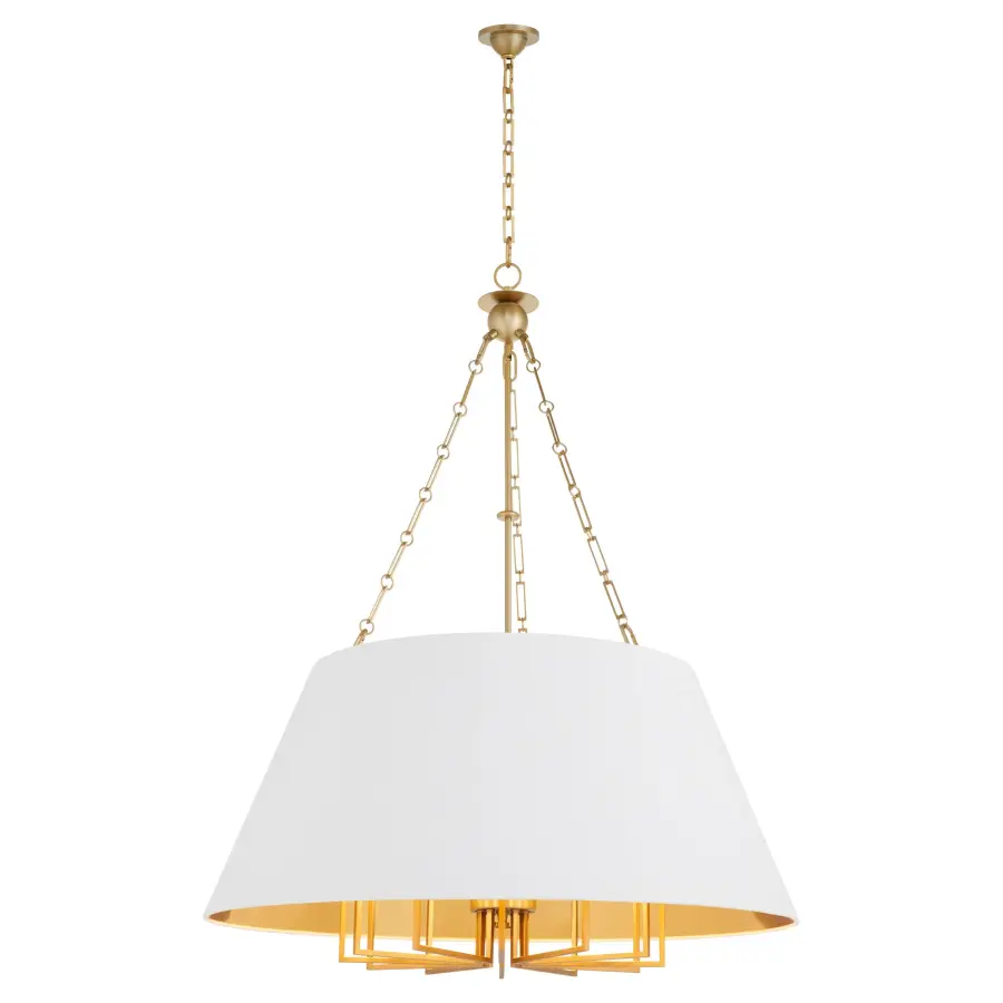 Karnes 42" 12-Light Pendant in Aged Brass - Image 2