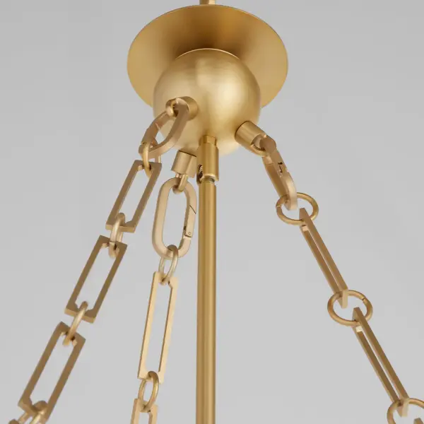 Karnes 42" 12-Light Pendant in Aged Brass - Image 4